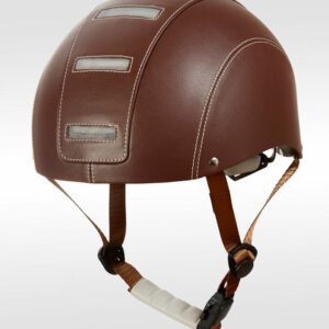 casque velo marron