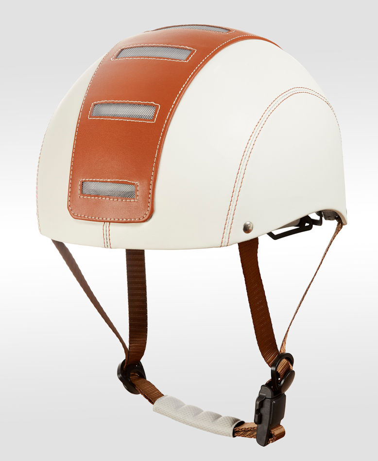 casque velo beige