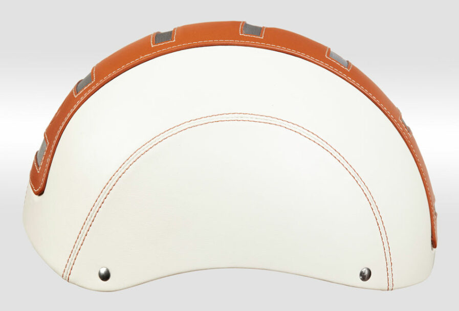 casque velo beige