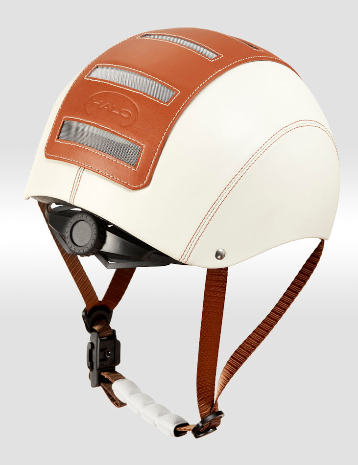casque velo beige