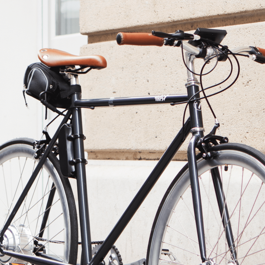 Vélo électrique Rétro photo ambiance